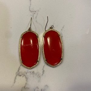 Kendra Scott dark pink earrings